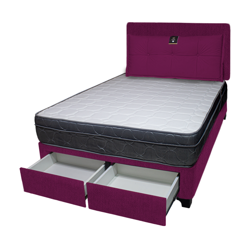 DORMITORIO BARAKA HOME TURIN 1.5 PLAZAS + 2 CAJONES + CABECERA + COJIN BITOLA - 2