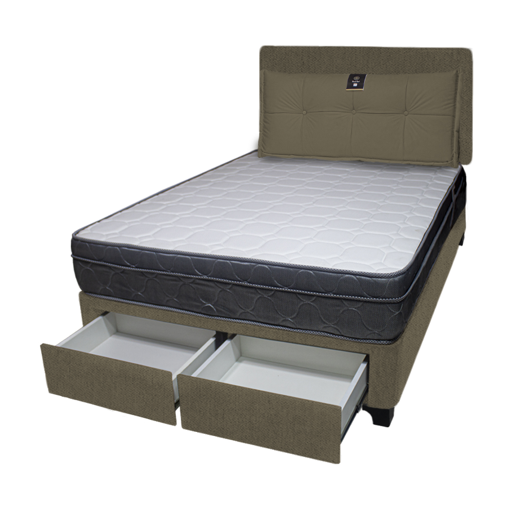 DORMITORIO BARAKA HOME TURIN 1.5 PLAZAS + 2 CAJONES + CABECERA + COJIN BITOLA - 2