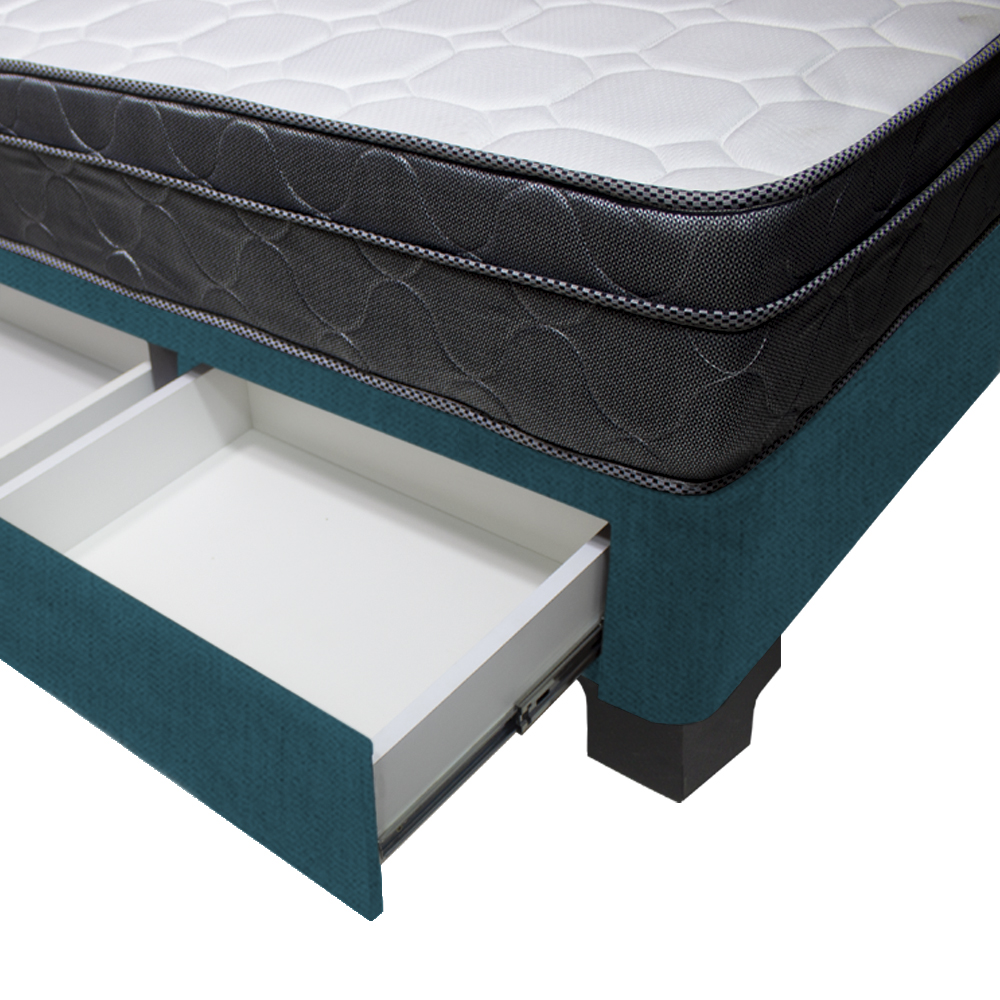 DORMITORIO BARAKA HOME TURIN 1.5 PLAZAS + 2 CAJONES + CABECERA + COJIN BITOLA - 4