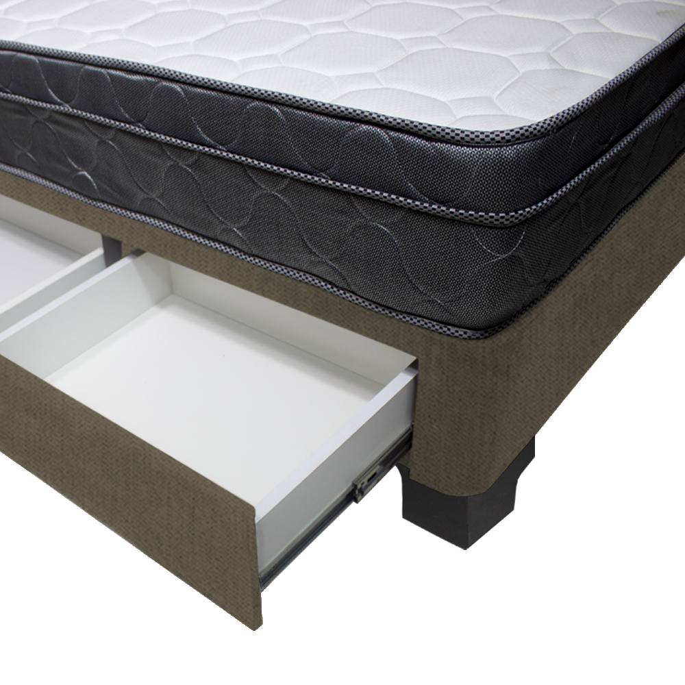 DORMITORIO BARAKA HOME TURIN 1.5 PLAZAS + 2 CAJONES + CABECERA + COJIN BITOLA - 4