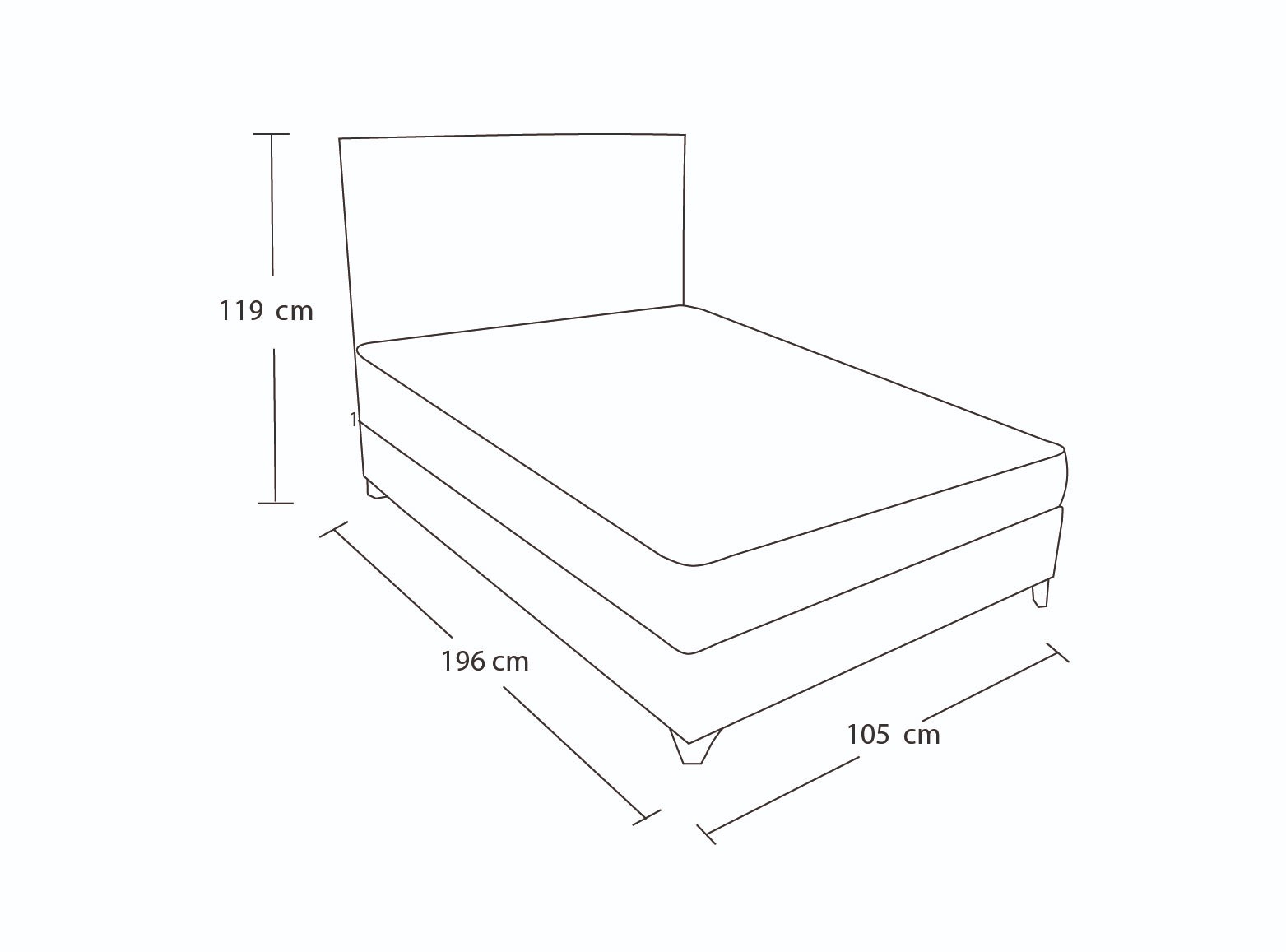 DORMITORIO BARAKA HOME TURIN 1.5 PLAZAS + 2 CAJONES + CABECERA + COJIN BITOLA - 5