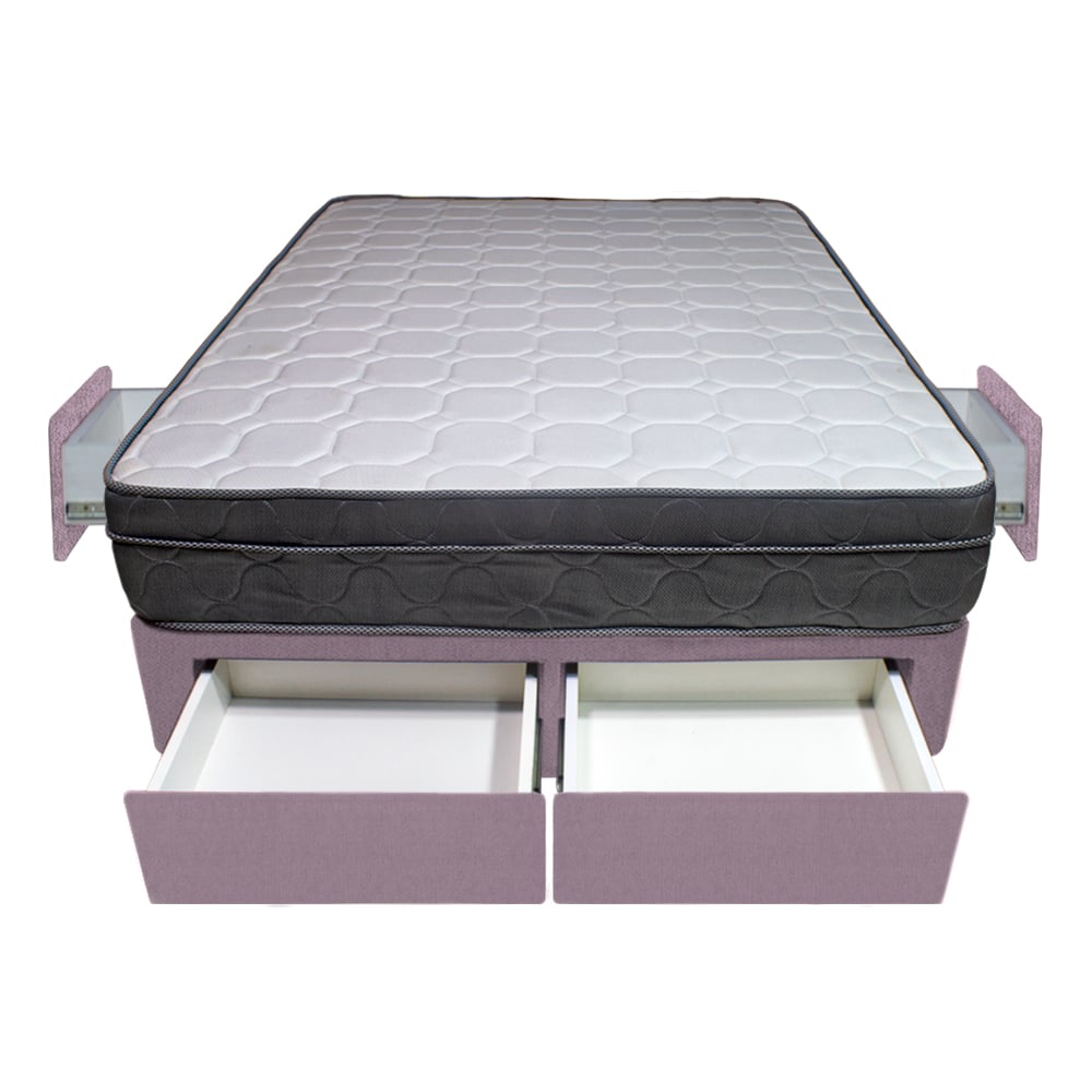 CAMA BARAKA HOME TURIN 2 PLAZAS + 4 CAJONES + 2 ALMOHADAS - 1