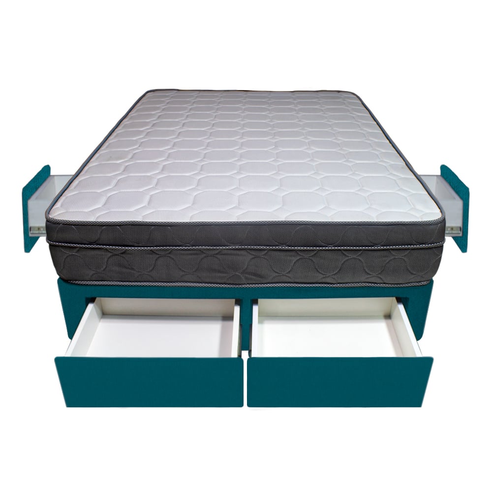 CAMA BARAKA HOME TURIN 2 PLAZAS + 4 CAJONES + 2 ALMOHADAS - 1