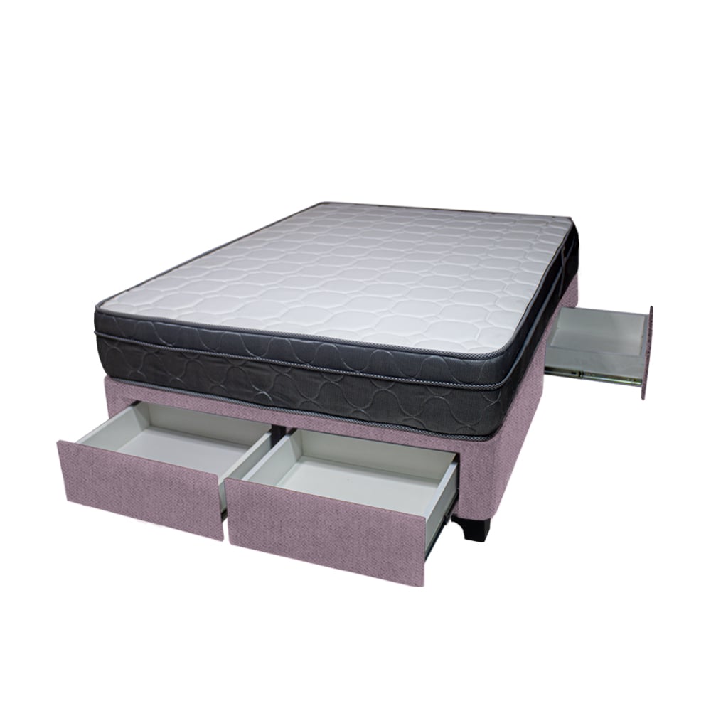 CAMA BARAKA HOME TURIN 2 PLAZAS + 4 CAJONES + 2 ALMOHADAS - 2