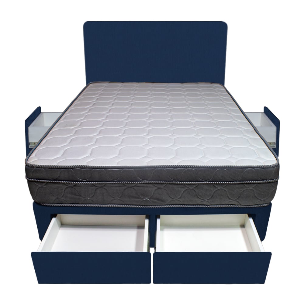DORMITORIO BARAKA HOME TURIN 1.5 PLAZAS + 4 CAJONES + CABECERA + 1 ALMOHADA - 1