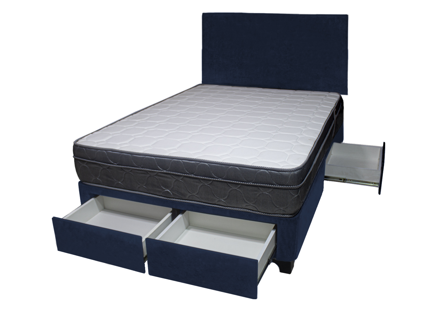 DORMITORIO BARAKA HOME TURIN 1.5 PLAZAS + 4 CAJONES + CABECERA + 1 ALMOHADA - 2