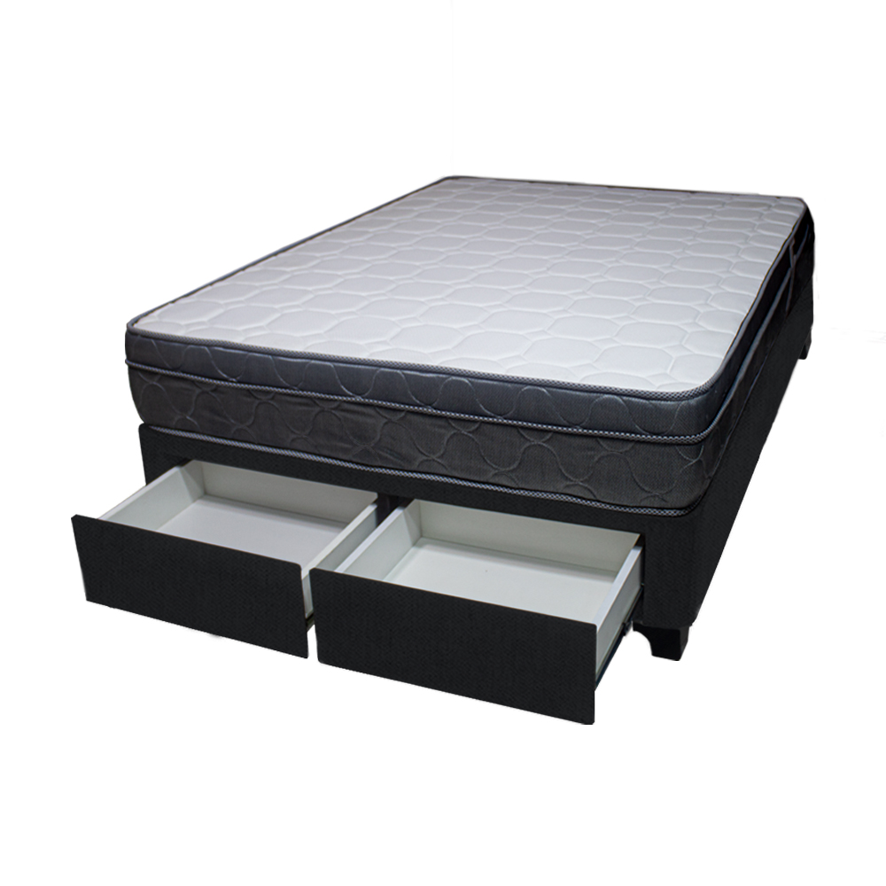 CAMA BARAKA HOME TURIN 1.5 PLAZAS + 2 CAJONES + 1 ALMOHADA - 2