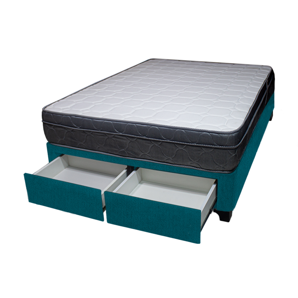 CAMA BARAKA HOME TURIN 1.5 PLAZAS + 2 CAJONES + 1 ALMOHADA - 2