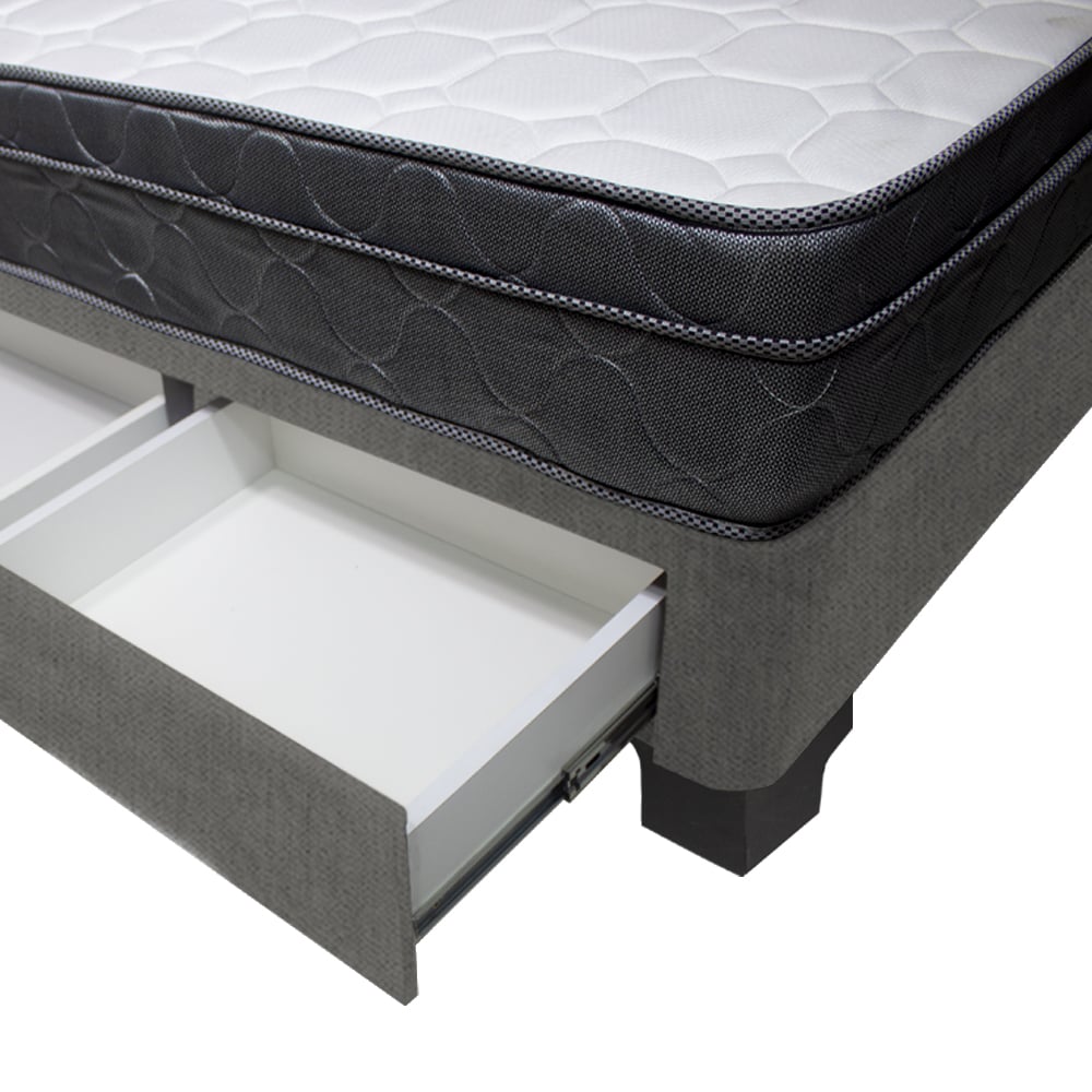 CAMA BARAKA HOME TURIN 1.5 PLAZAS + 2 CAJONES + 1 ALMOHADA - 3