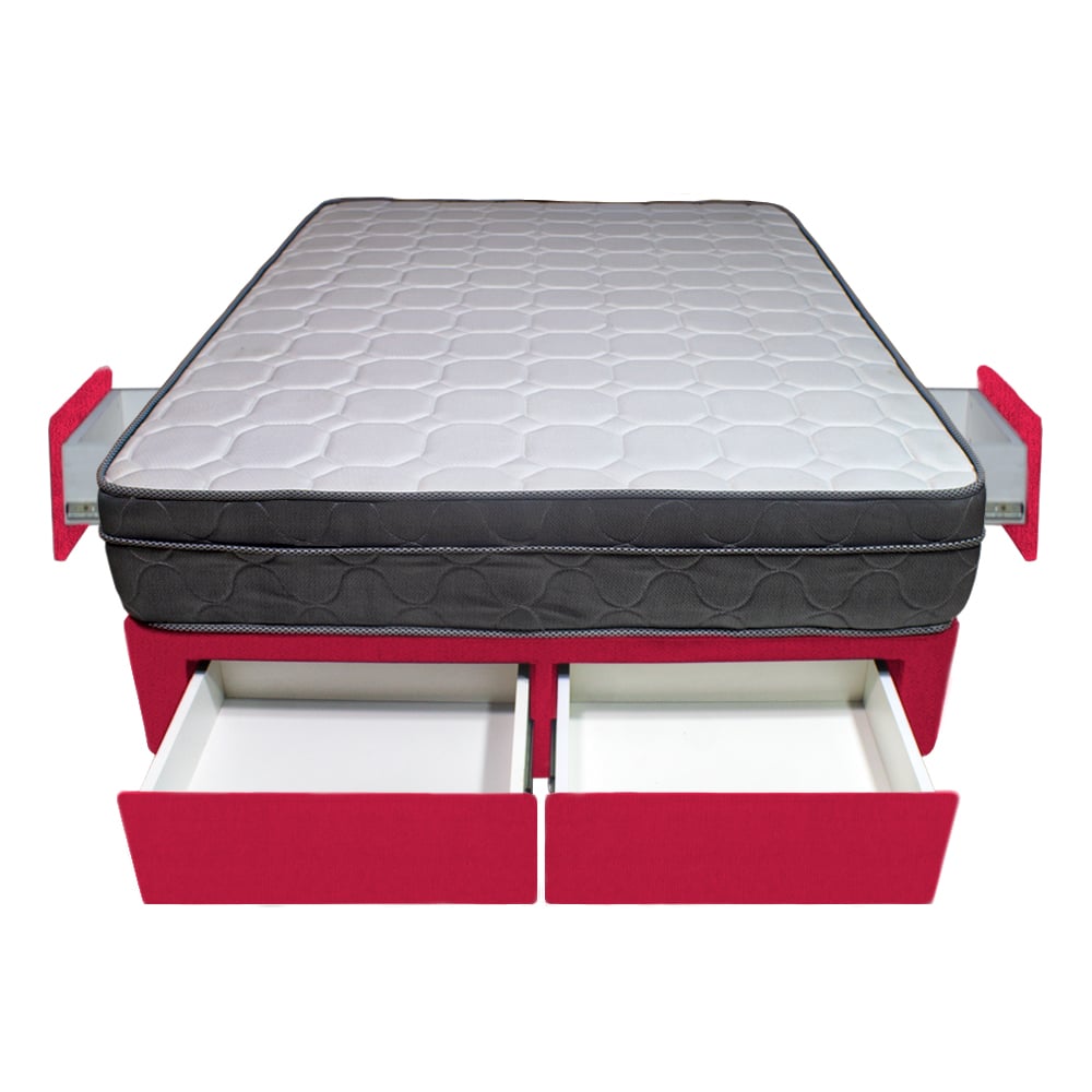 CAMA BARAKA HOME TURIN 1.5 PLAZAS + 4 CAJONES + 1 ALMOHADA - 1