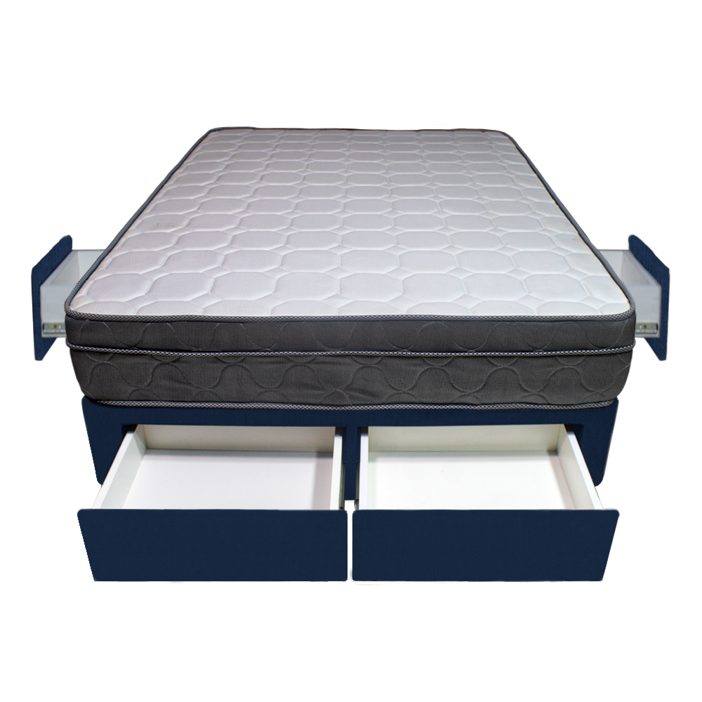 CAMA BARAKA HOME TURIN 1.5 PLAZAS + 4 CAJONES + 1 ALMOHADA - 1