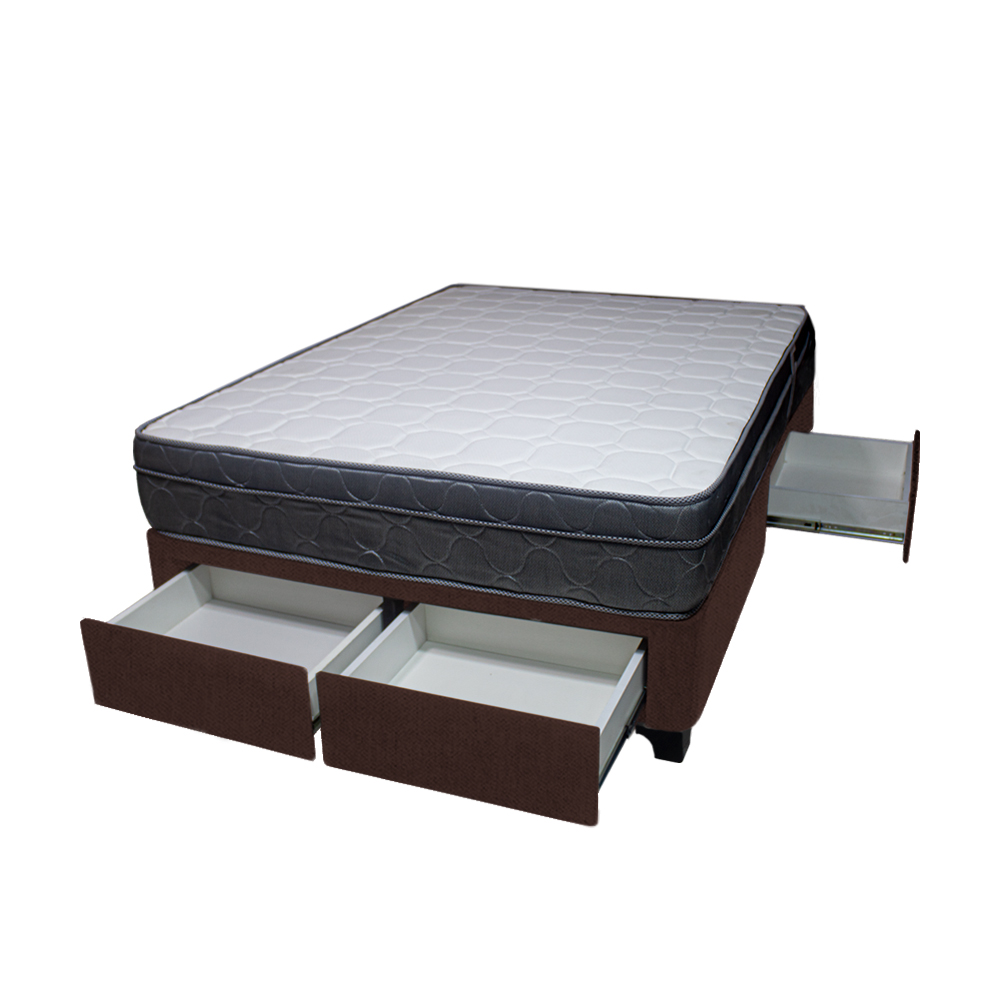CAMA BARAKA HOME TURIN 1.5 PLAZAS + 4 CAJONES + 1 ALMOHADA - 2