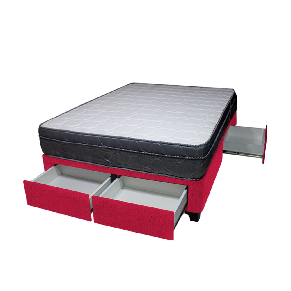 CAMA BARAKA HOME TURIN 1.5 PLAZAS + 4 CAJONES + 1 ALMOHADA - 2