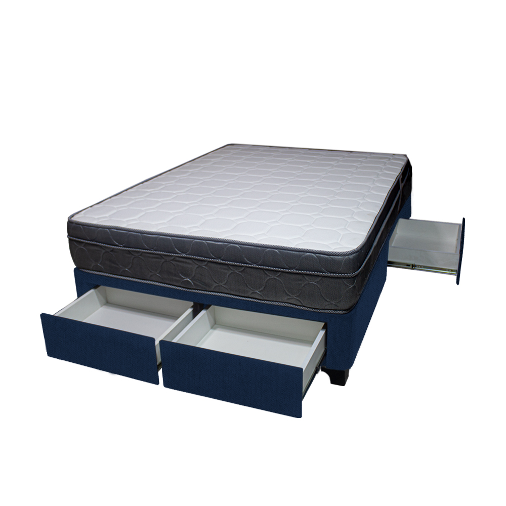 CAMA BARAKA HOME TURIN 1.5 PLAZAS + 4 CAJONES + 1 ALMOHADA - 2