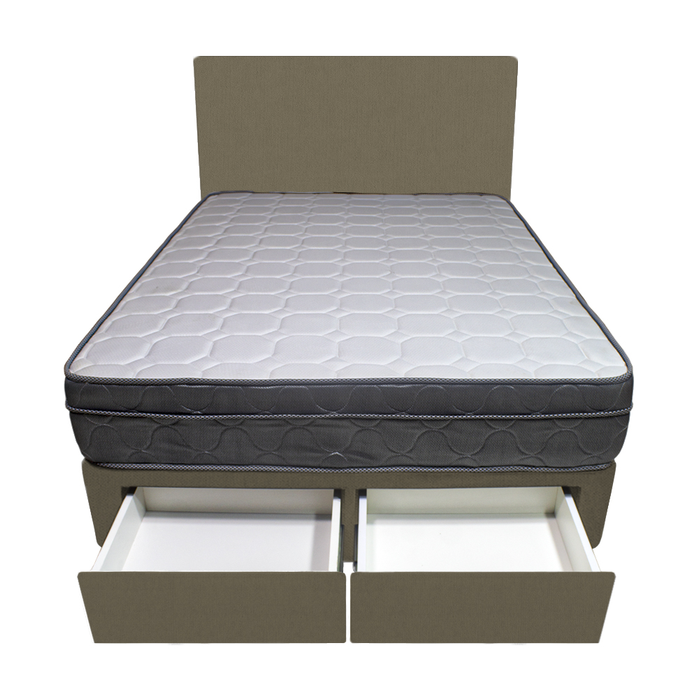 DORMITORIO BARAKA HOME TURIN 1.5 PLAZAS + 2 CAJONES + CABECERA + 1 ALMOHADA - 1