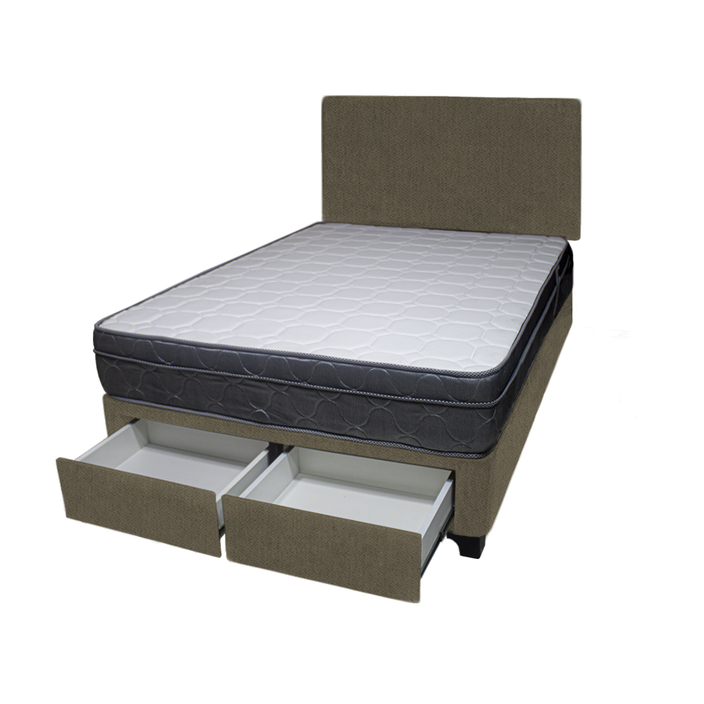 DORMITORIO BARAKA HOME TURIN 1.5 PLAZAS + 2 CAJONES + CABECERA + 1 ALMOHADA - 2