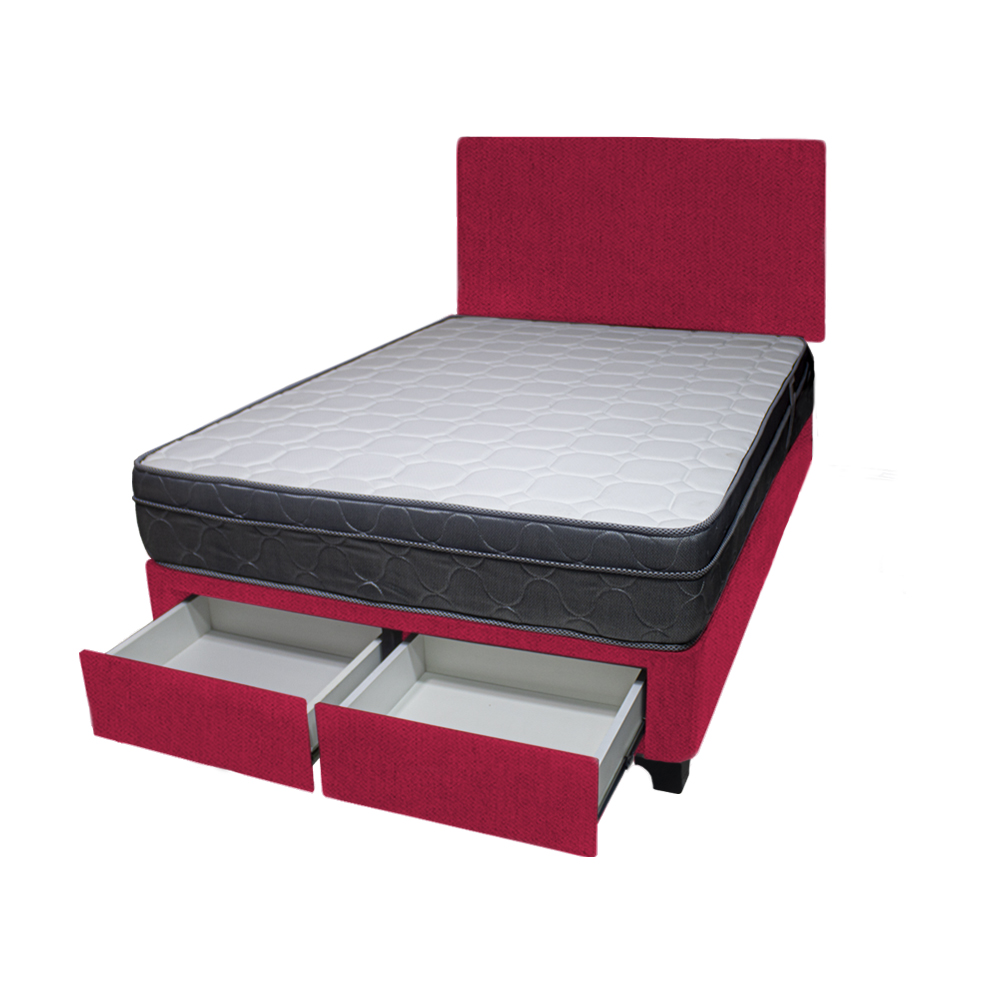 DORMITORIO BARAKA HOME TURIN 1.5 PLAZAS + 2 CAJONES + CABECERA + 1 ALMOHADA - 2