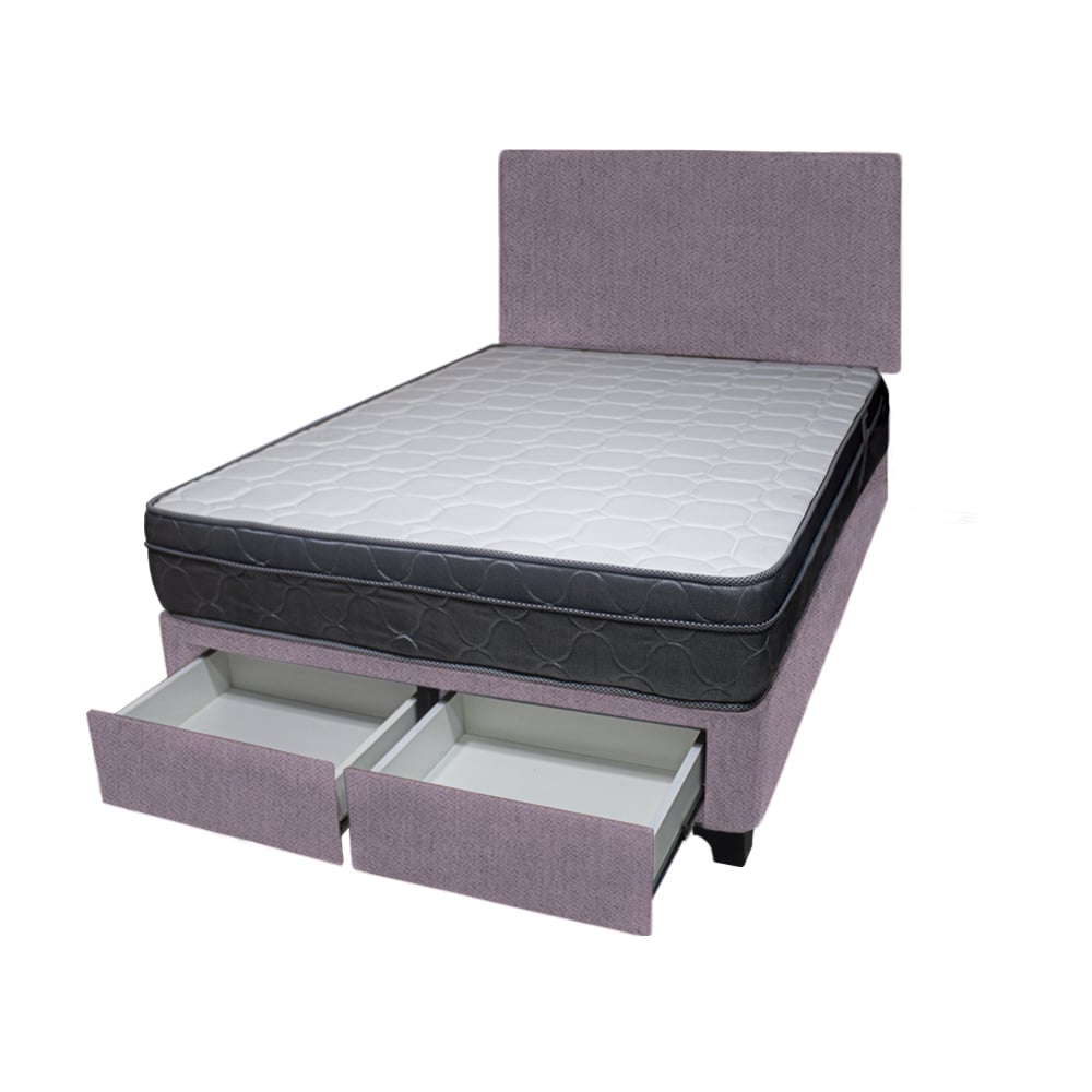 DORMITORIO BARAKA HOME TURIN 1.5 PLAZAS + 2 CAJONES + CABECERA + 1 ALMOHADA - 2