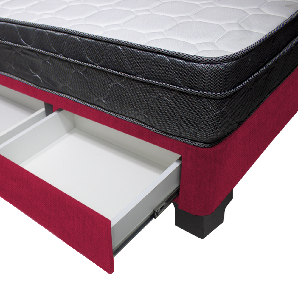 DORMITORIO BARAKA HOME TURIN 1.5 PLAZAS + 2 CAJONES + CABECERA + 1 ALMOHADA - 3