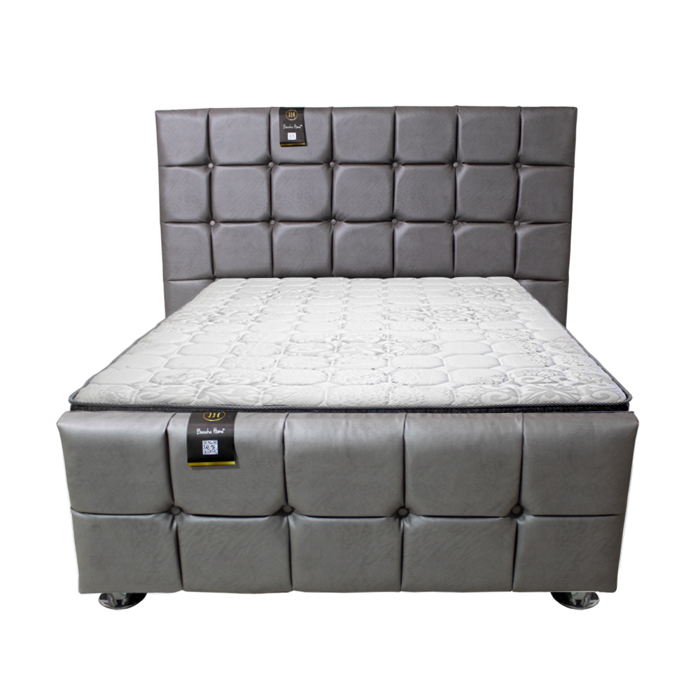 DORMITORIO BARAKA HOME DALLAS 1.5 PLAZAS PIECERA COLCHON POCKET VIP TELA PRANNA - 1