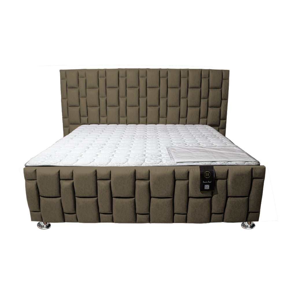 DORMITORIO BARAKA HOME THRONE 1.5 PLAZAS PIECERA COLCHON POCKET VIP TELA PRANNA - 1