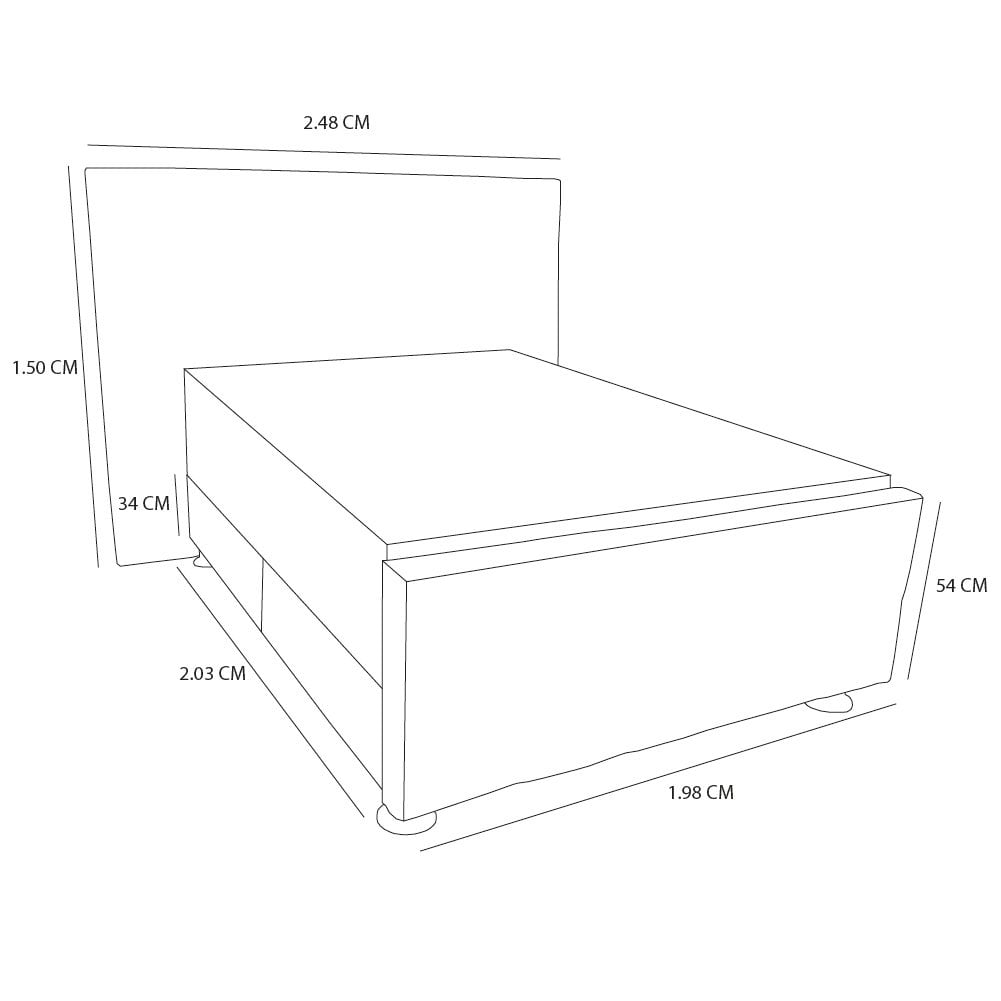 DORMITORIO BARAKA HOME DALLAS KING PIECERA COLCHON POCKET VIP TELA PRANNA - 3
