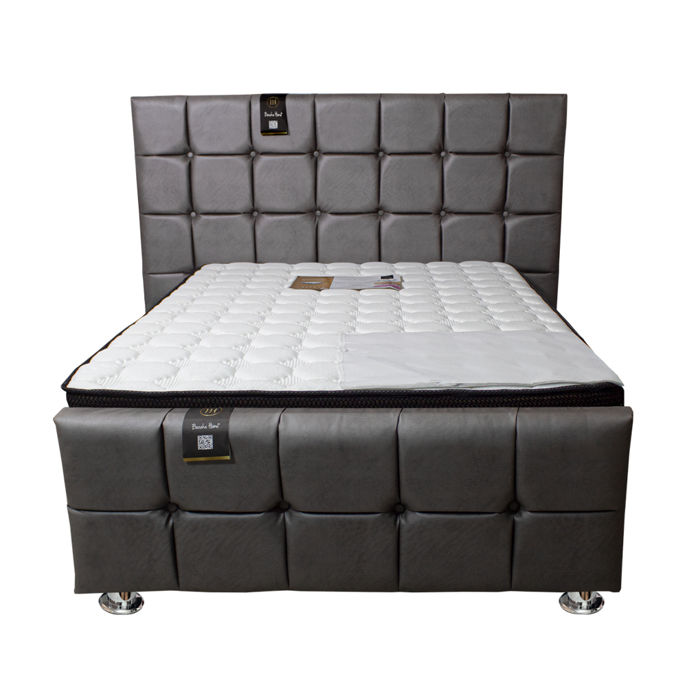 DORMITORIO BARAKA HOME DALLAS QUEEN PIECERA COLCHON PLATINIUM TELA PRANNA - 1