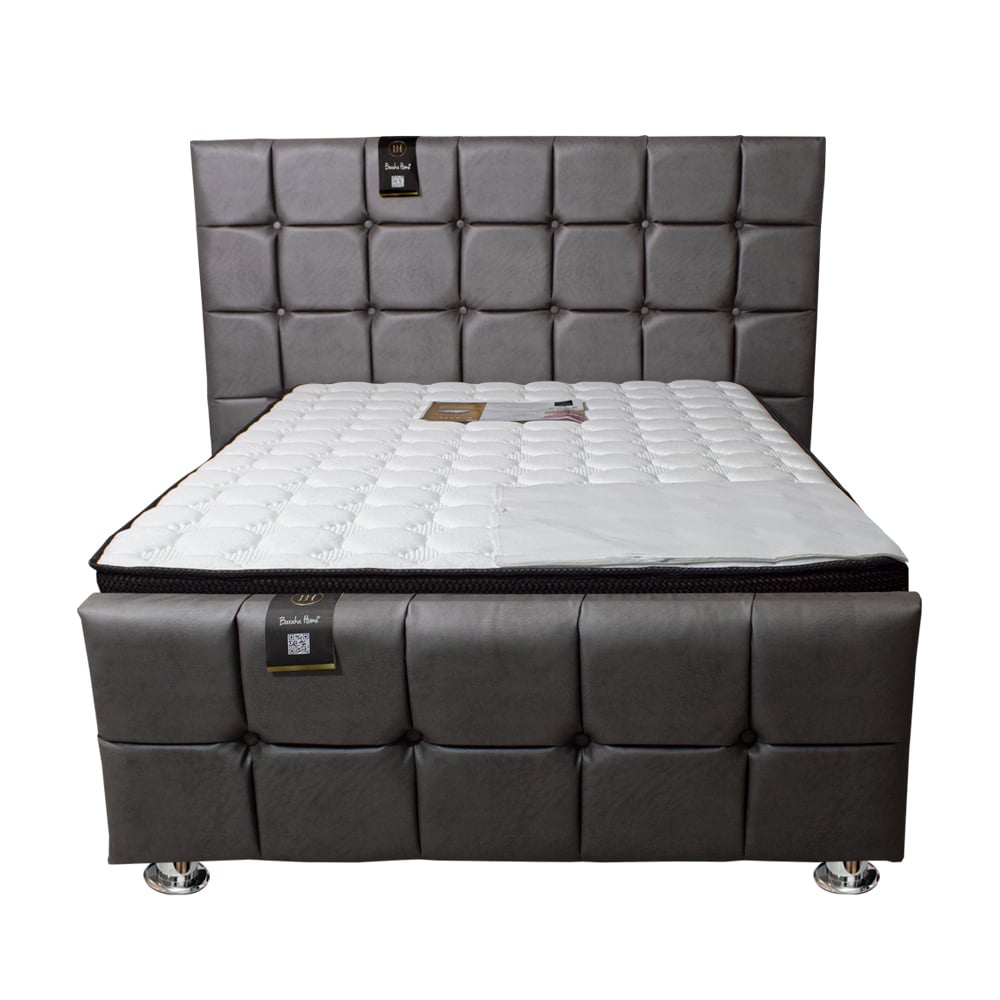 DORMITORIO BARAKA HOME DALLAS 1.5 PLAZAS PIECERA COLCHON PLATINIUM TELA PRANNA - 1