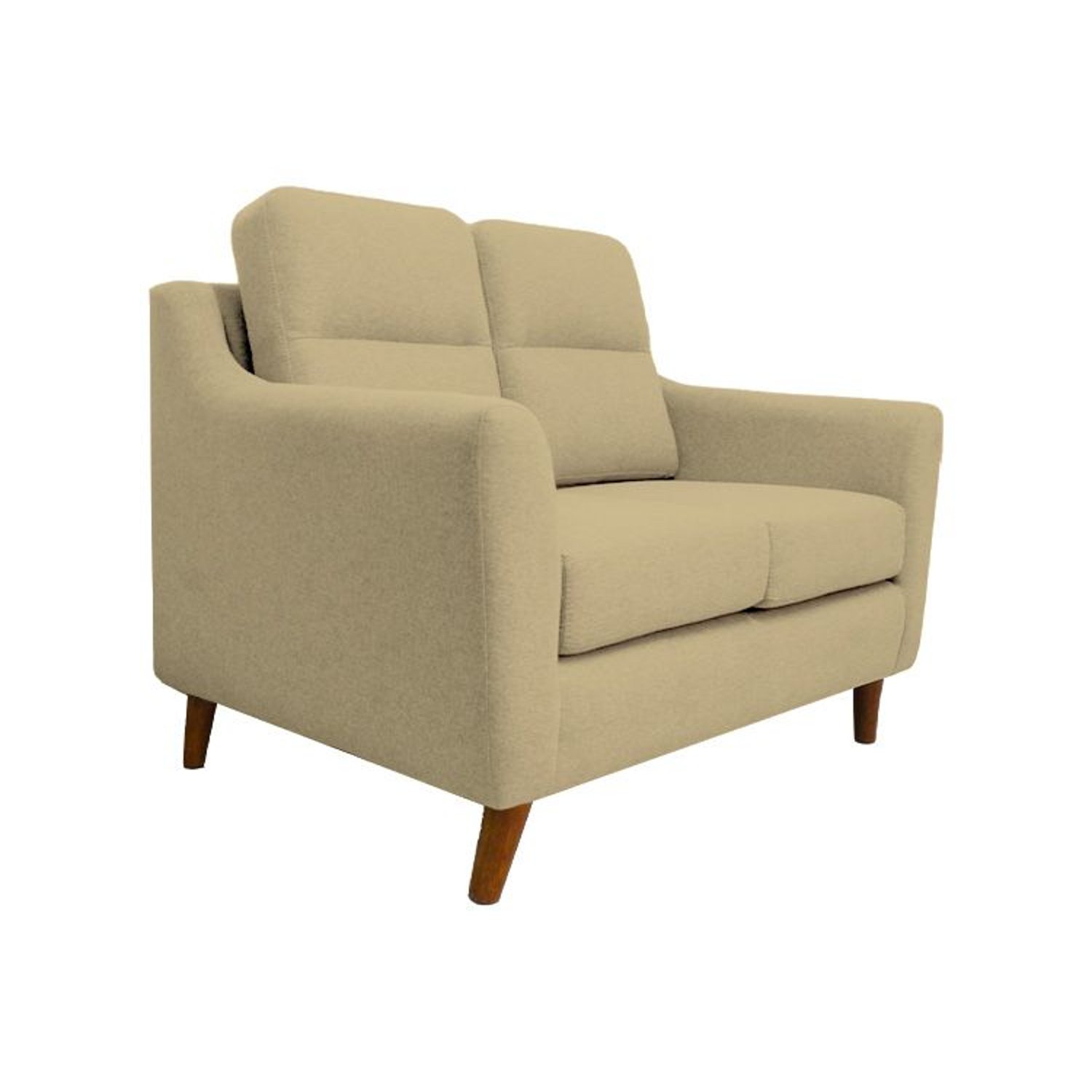 SOFA BARAKA HOME 2 CUERPOS BEIGE OSCURO FLORINA - 2