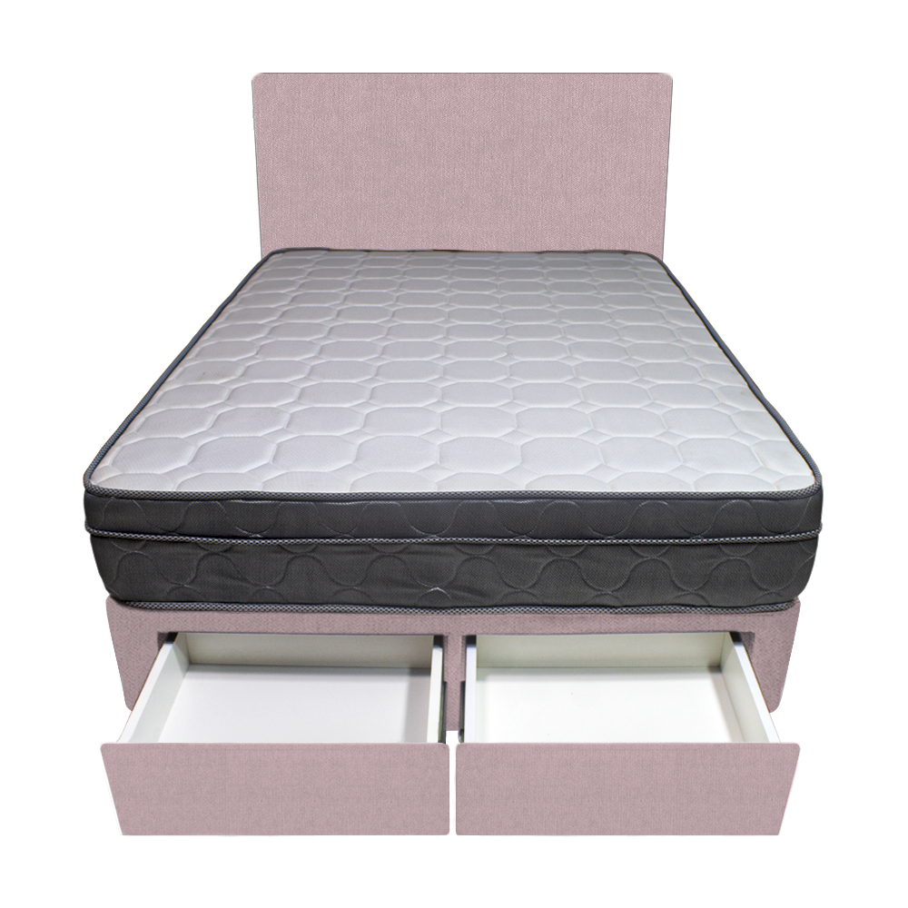 DORMITORIO BARAKA HOME TURIN 2 PLAZAS + 2 CAJONES + CABECERA + 2 ALMOHADAS - 1