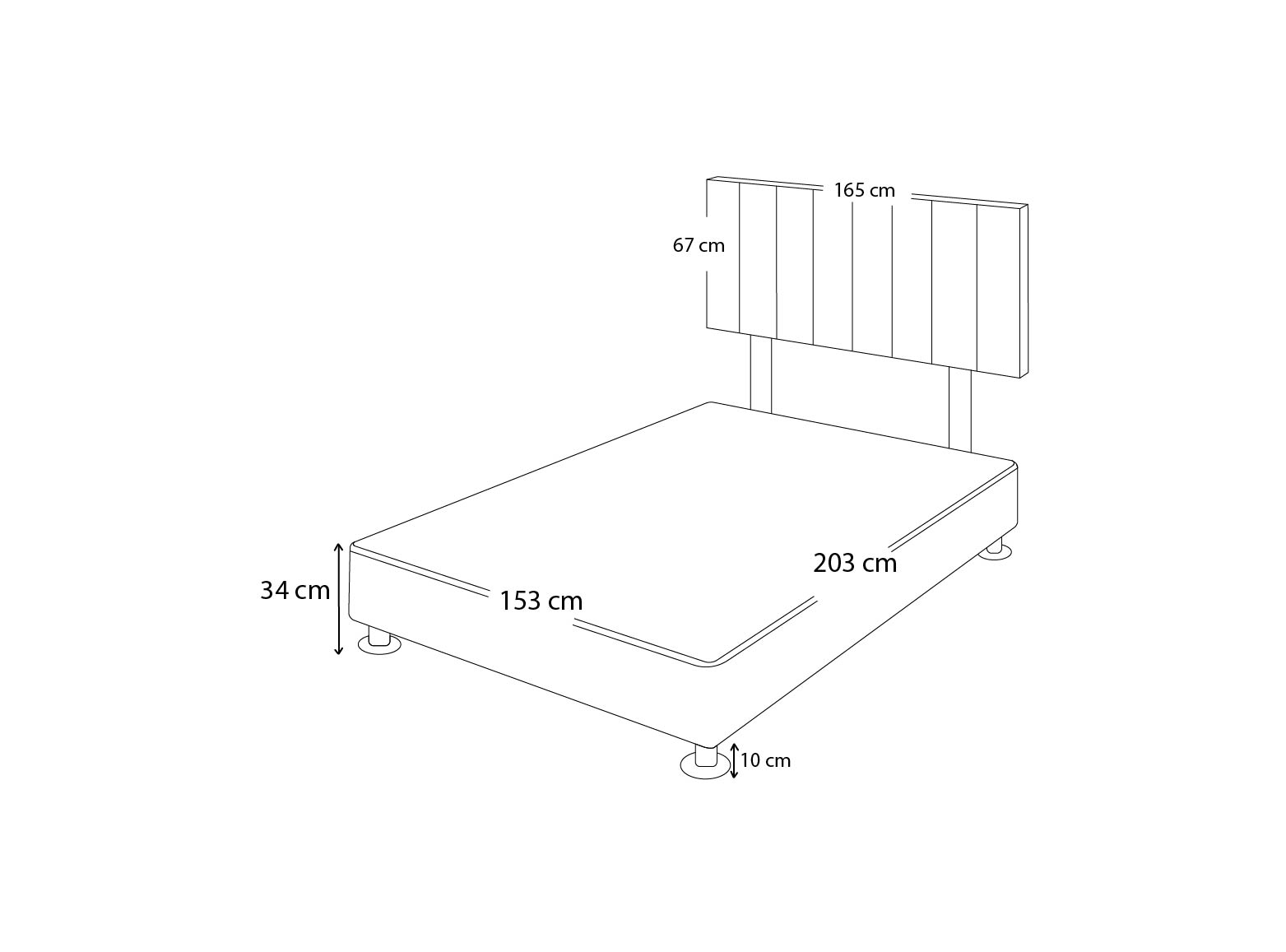 DORMITORIO BARAKA HOME LINZ QUEEN + CABECERA NEUSS PATA DESMONTABLE - 4