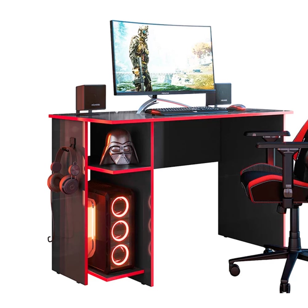 ESCRITORIO GAMER BARAKA HOME BOGI - NEGRO - 2