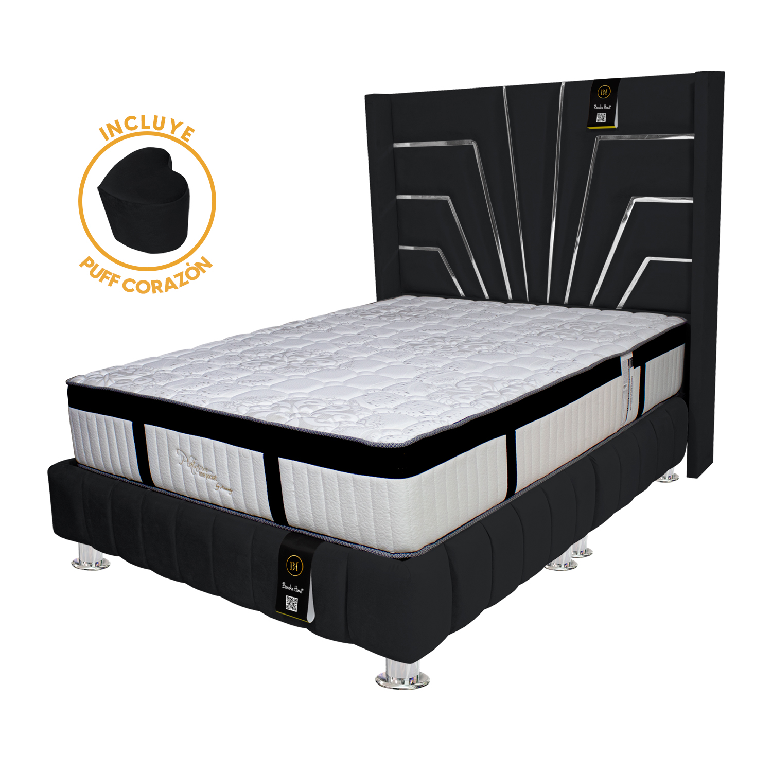 DORMITORIO ORLEANS + PUFF CORAZÓN 2 PLZ - 2