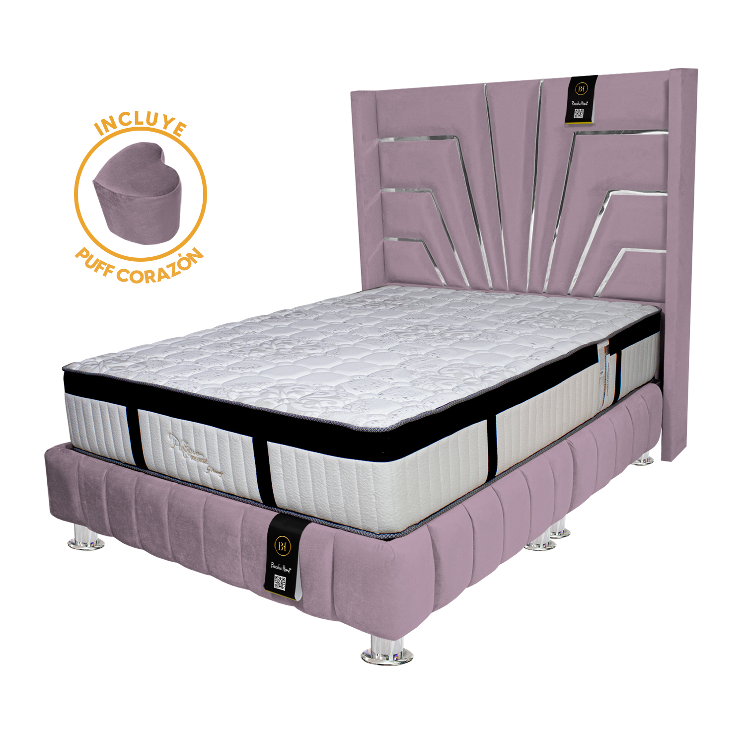 DORMITORIO ORLEANS + PUFF CORAZÓN 2 PLZ - 2