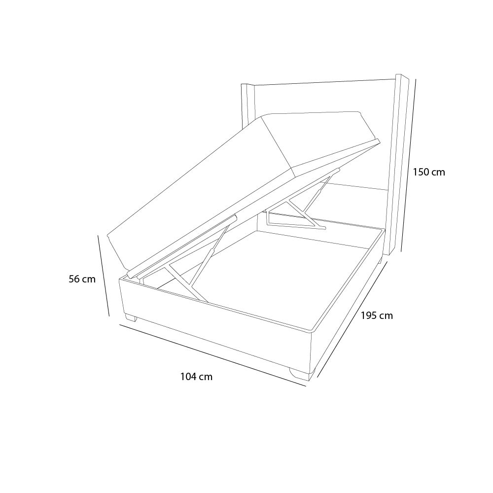 DORMITORIO BOXET NEIVA 1.5 PLZ - 3