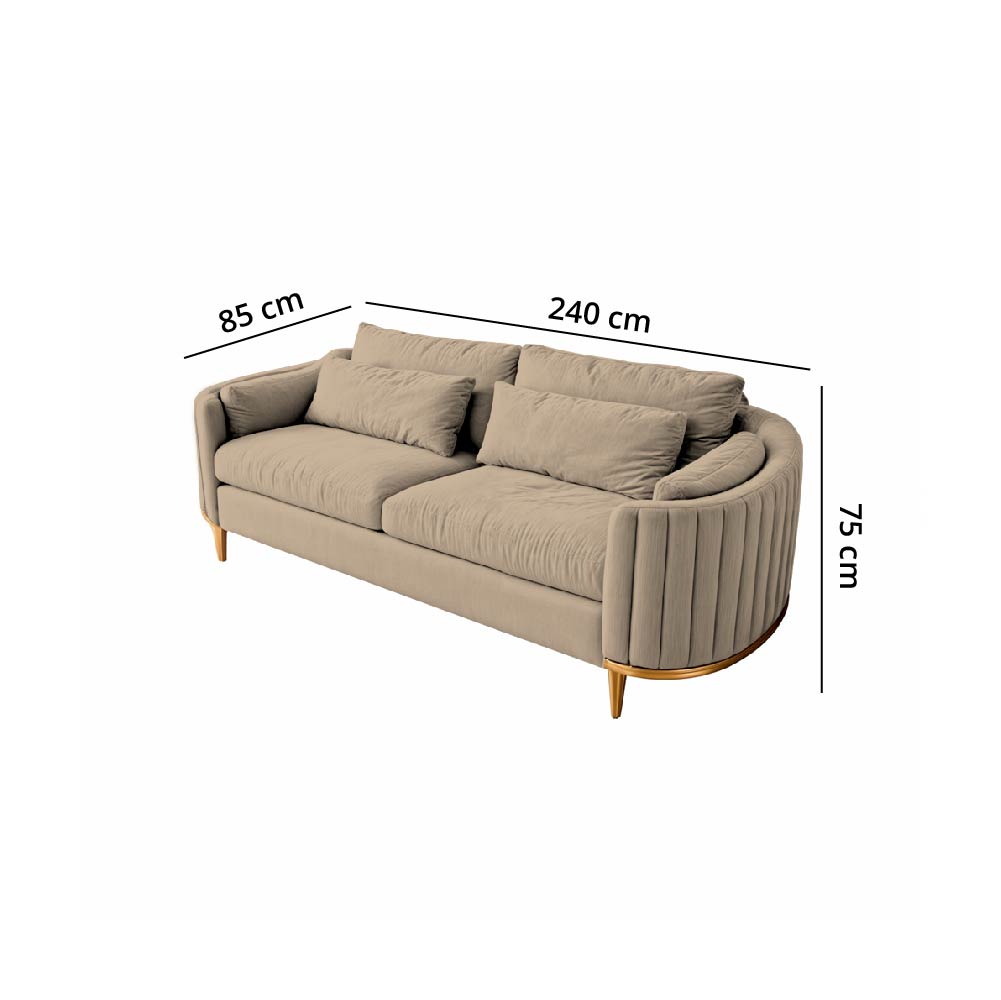 SOFÁ BARAKA HOME LUXURY SERRIS 3 CUERPOS - 2