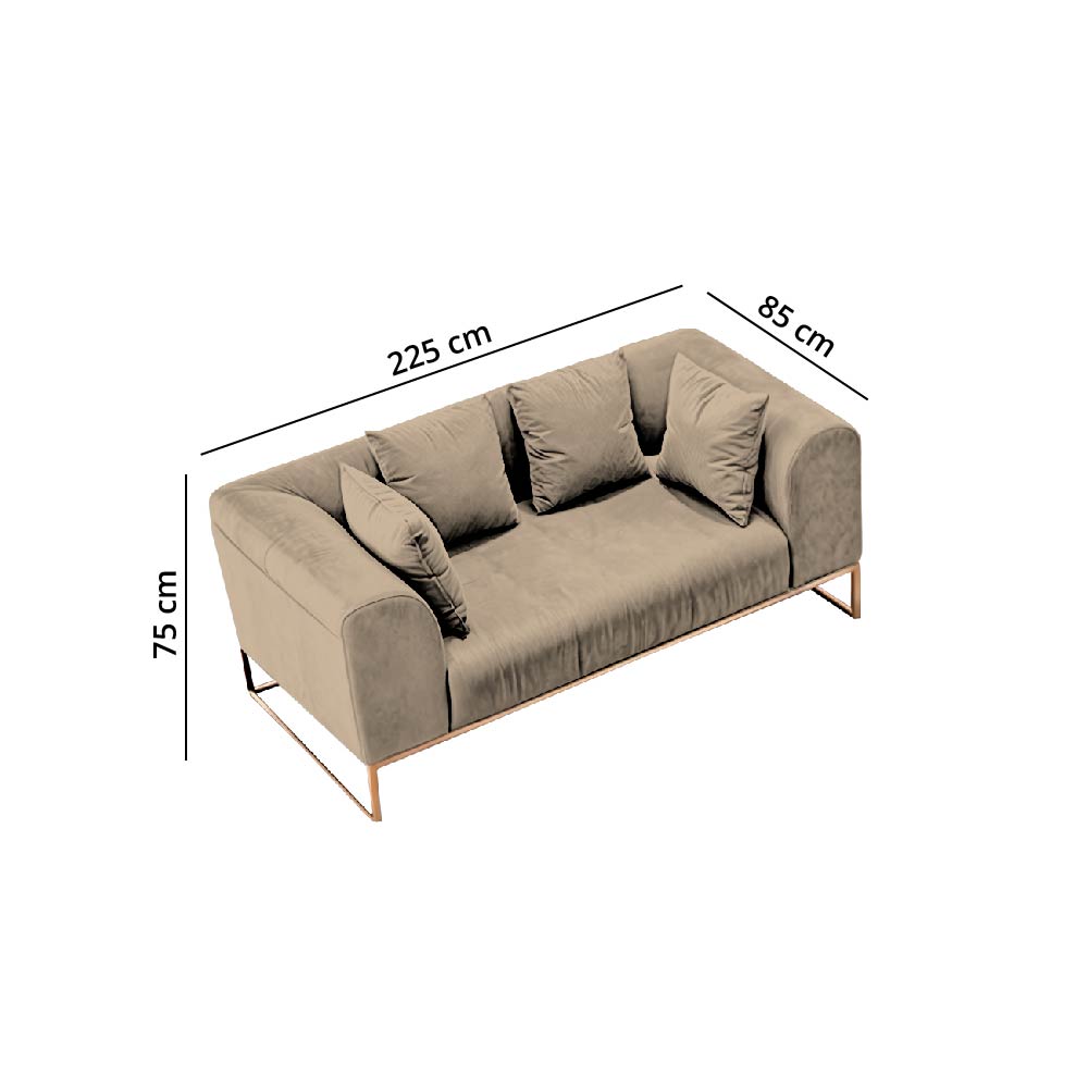 SOFÁ BARAKA HOME LUXURY DOLNENI 2 CUERPOS - 3