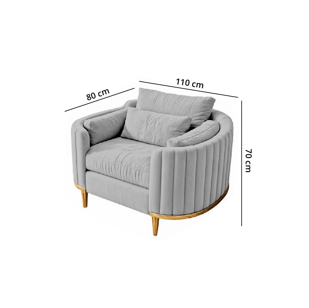 SOFÁ BARAKA HOME LUXURY SERRIS 1 CUERPO - 2