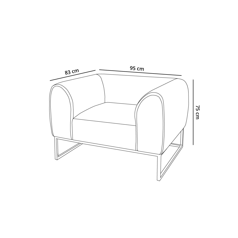 SOFÁ BARAKA HOME LUXURY NIKOLE 1 CUERPO - 2