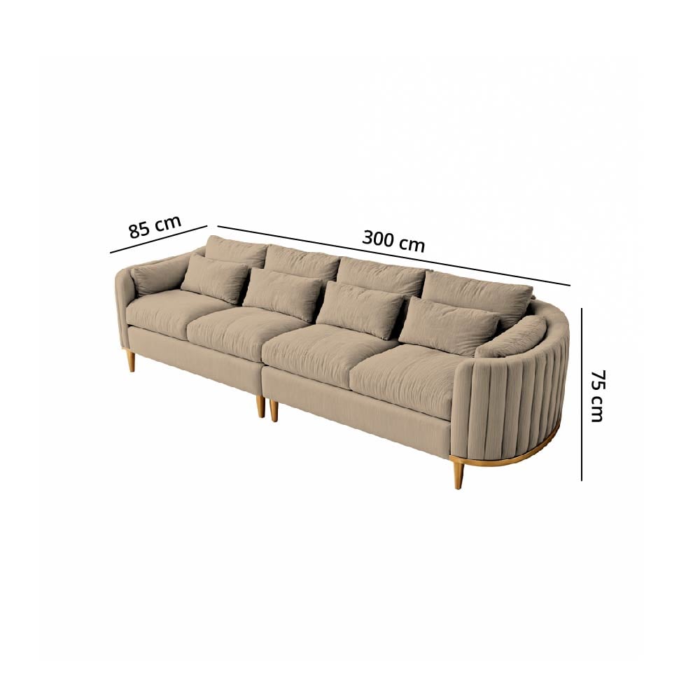 SOFÁ BARAKA HOME LUXURY SERRIS 4 CUERPOS 2 PIEZAS - 2