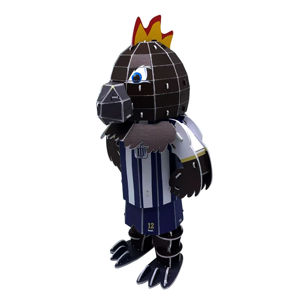 GALLO NEGRO MASCOTA ARMABLE 3D - 4