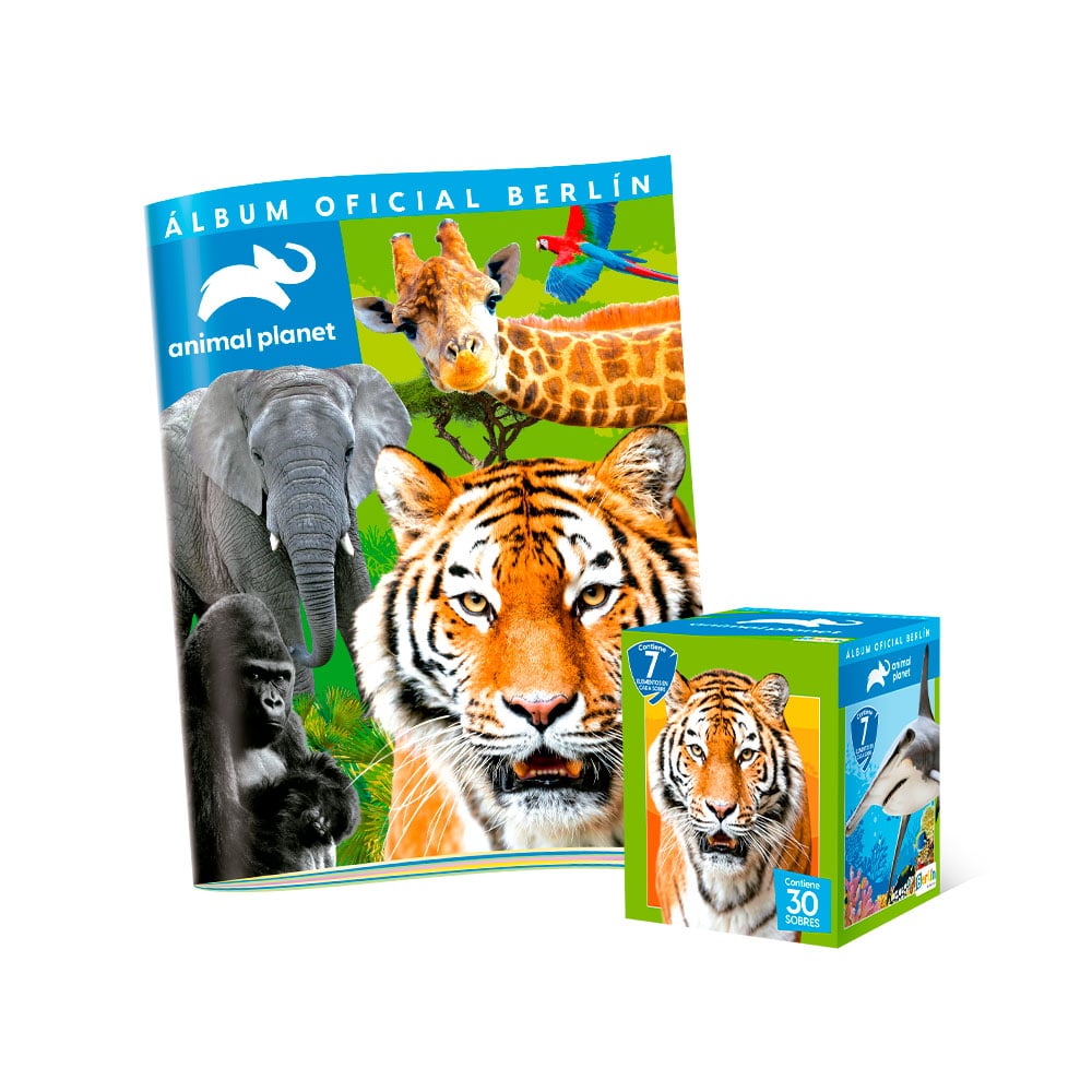 ALBUM ANIMAL PLANET, ALBUM TAPA BLANDA + 1 PAQUETON (30 SOBRES) - 1