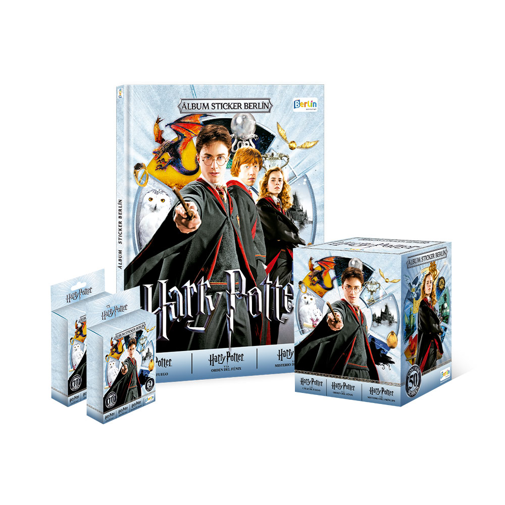 ALBUM HARRY POTTER COLECCION 2026 - 1 TAPA DURA + 1 PAQUETON + 2 BOX COLECCIONABLES - 1