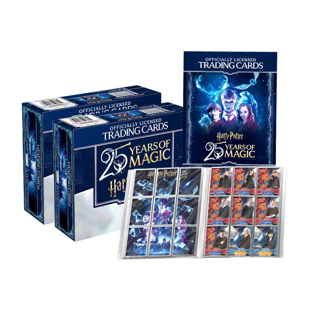 CARDS HARRY POTTER 25 ANIVERSARIO, BINDER + 2 PAQUETONES (50 SOBRES) - 1