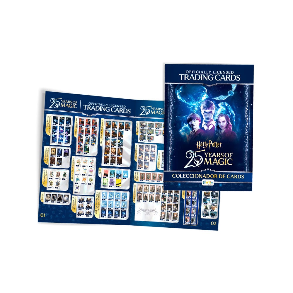 CARDS HARRY POTTER 25 ANIVERSARIO, BINDER + 2 PAQUETONES (50 SOBRES) - 2
