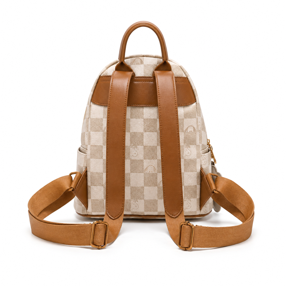 MINI MOCHILA SNOOPY BEIGE ESTILO CASUAL COMPACTA Y FUNCIONAL - 2