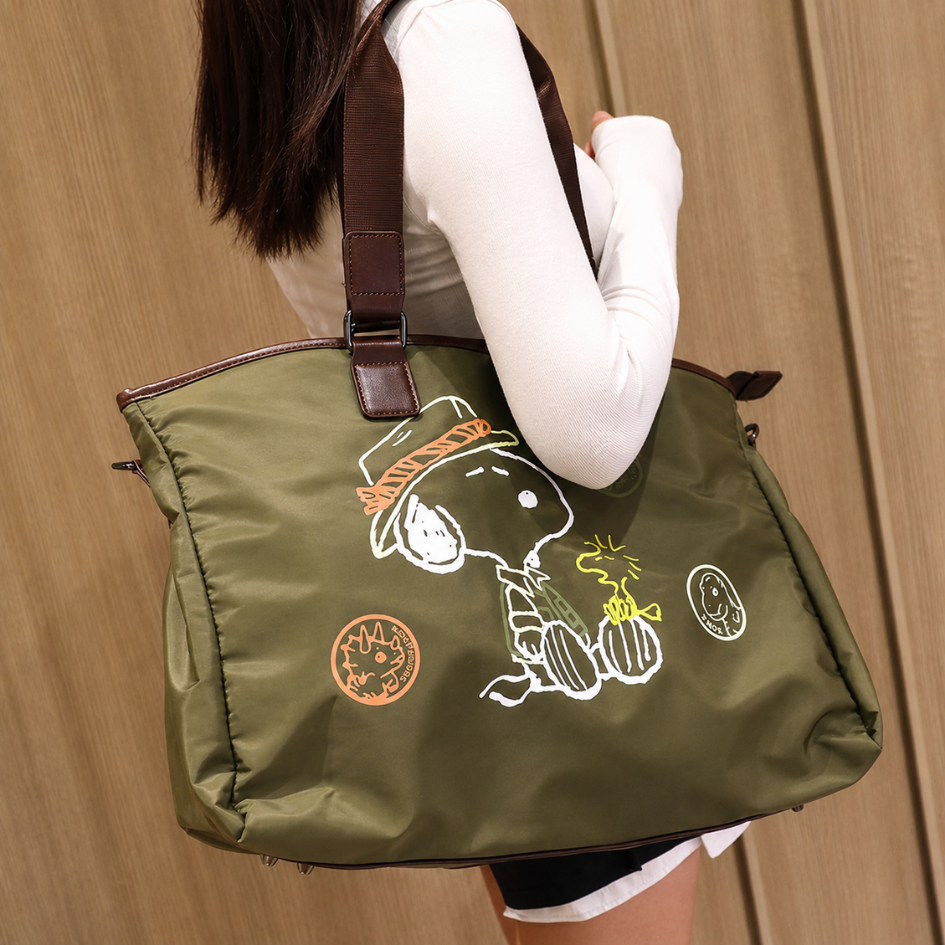 BOLSO DE VIAJE DINOSAUR CON CORREA VERDE MILITAR - 5