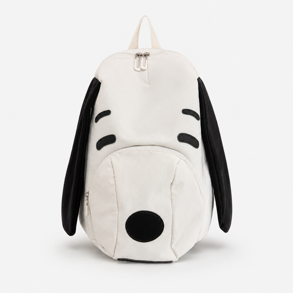 SNOOPY MOCHILA CASUAL BLANCO Y NEGRO - 1