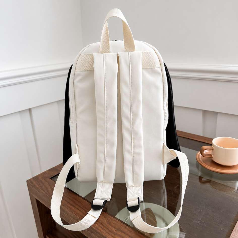 SNOOPY MOCHILA CASUAL BLANCO Y NEGRO - 5