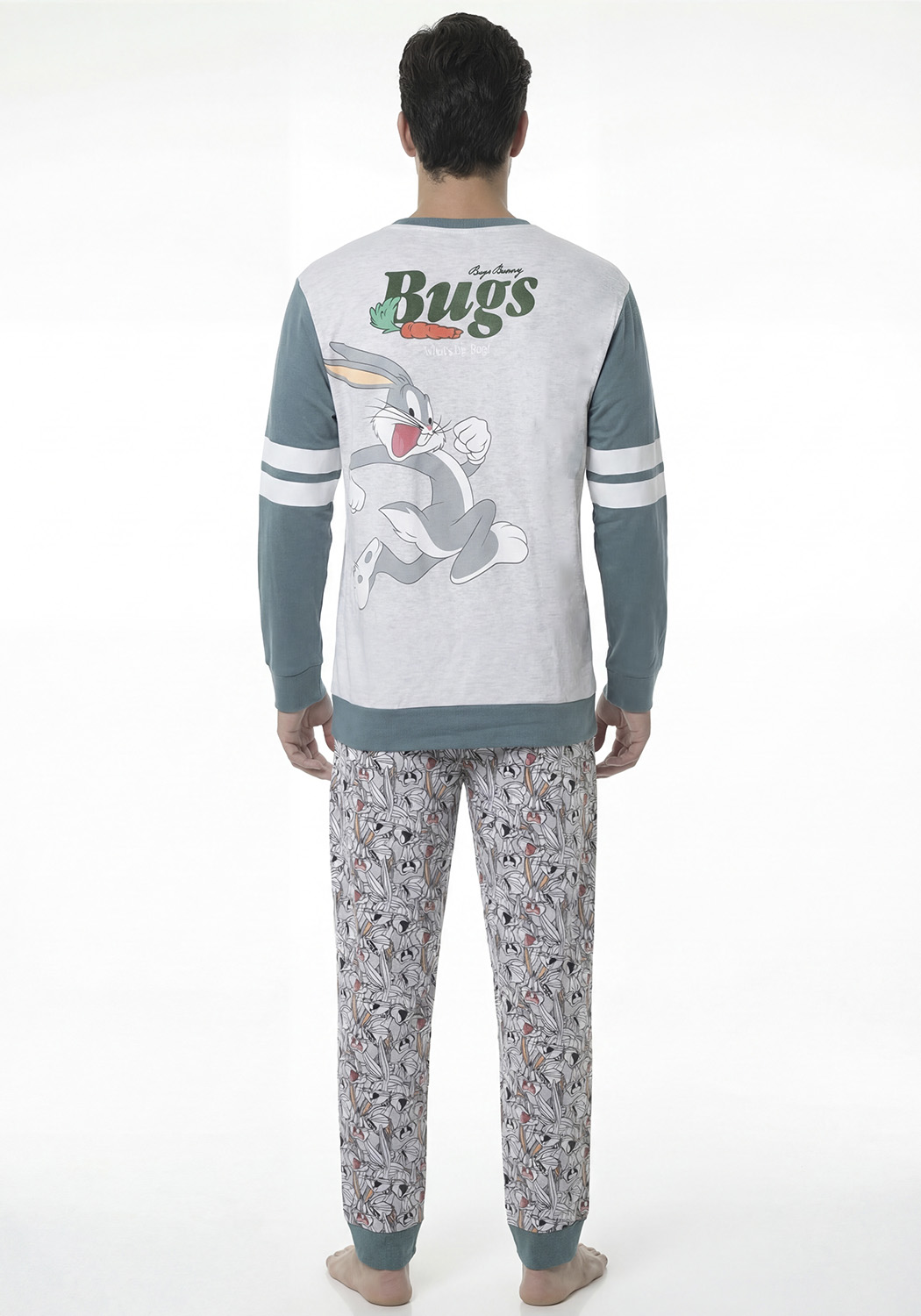 PIJAMA HOMBRE PANTALON ALGODON - 2
